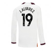 Manchester City Julian Alvarez #19 Koszulka Wyjazdowa 2023-24 Długi Rękaw