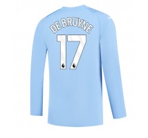 Manchester City Kevin De Bruyne #17 Koszulka Podstawowa 2023-24 Długi Rękaw