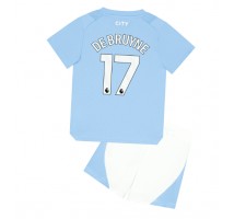Manchester City Kevin De Bruyne #17 Koszulka Podstawowa dzieci 2023-24 Krótki Rękaw (+ krótkie spodenki)