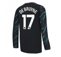 Manchester City Kevin De Bruyne #17 Koszulka Trzecia 2023-24 Długi Rękaw