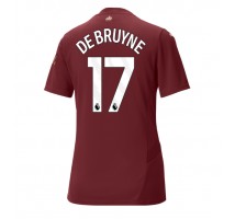 Manchester City Kevin De Bruyne #17 Koszulka Trzecia damskie 2024-25 Krótki Rękaw