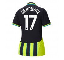 Manchester City Kevin De Bruyne #17 Koszulka Wyjazdowa damskie 2024-25 Krótki Rękaw