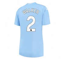 Manchester City Kyle Walker #2 Koszulka Podstawowa damskie 2023-24 Krótki Rękaw
