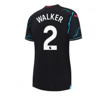 Manchester City Kyle Walker #2 Koszulka Trzecia damskie 2023-24 Krótki Rękaw
