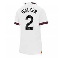 Manchester City Kyle Walker #2 Koszulka Wyjazdowa damskie 2023-24 Krótki Rękaw