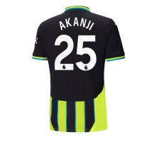 Manchester City Manuel Akanji #25 Koszulka Wyjazdowa 2024-25 Krótki Rękaw
