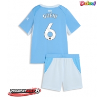 Manchester City Marc Guehi #6 Koszulka Podstawowa dzieci 2026-27 Krótki Rękaw (+ krótkie spodenki)