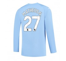 Manchester City Matheus Nunes #27 Koszulka Podstawowa 2023-24 Długi Rękaw