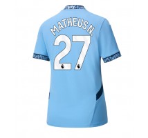 Manchester City Matheus Nunes #27 Koszulka Podstawowa damskie 2024-25 Krótki Rękaw