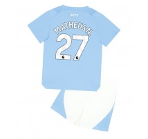 Manchester City Matheus Nunes #27 Koszulka Podstawowa dzieci 2023-24 Krótki Rękaw (+ krótkie spodenki)
