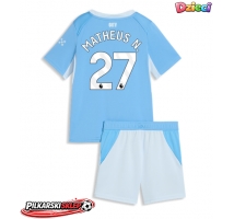 Manchester City Matheus Nunes #27 Koszulka Podstawowa dzieci 2026-27 Krótki Rękaw (+ krótkie spodenki)