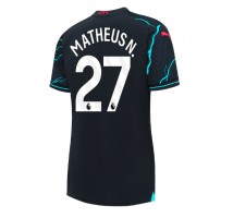 Manchester City Matheus Nunes #27 Koszulka Trzecia damskie 2023-24 Krótki Rękaw