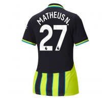 Manchester City Matheus Nunes #27 Koszulka Wyjazdowa damskie 2024-25 Krótki Rękaw