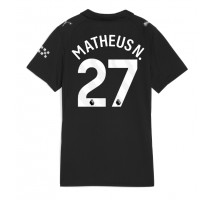 Manchester City Matheus Nunes #27 Koszulka Wyjazdowa damskie 2025-26 Krótki Rękaw