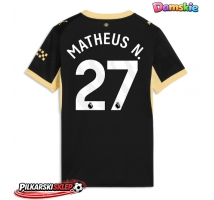 Manchester City Matheus Nunes #27 Koszulka Wyjazdowa damskie 2026-27 Krótki Rękaw