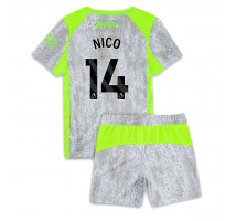 Manchester City Nico Gonzalez #14 Koszulka Trzecia dzieci 2025-26 Krótki Rękaw (+ krótkie spodenki)