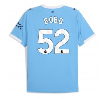 Manchester City Oscar Bobb #52 Koszulka Podstawowa 2025-26 Krótki Rękaw
