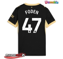 Manchester City Phil Foden #47 Koszulka Wyjazdowa damskie 2026-27 Krótki Rękaw