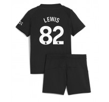 Manchester City Rico Lewis #82 Koszulka Wyjazdowa dzieci 2025-26 Krótki Rękaw (+ krótkie spodenki)