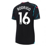 Manchester City Rodri Hernandez #16 Koszulka Trzecia damskie 2023-24 Krótki Rękaw