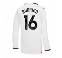 Manchester City Rodri Hernandez #16 Koszulka Wyjazdowa 2023-24 Długi Rękaw