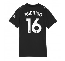 Manchester City Rodri Hernandez #16 Koszulka Wyjazdowa damskie 2025-26 Krótki Rękaw