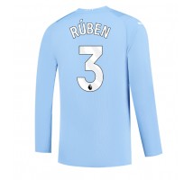 Manchester City Ruben Dias #3 Koszulka Podstawowa 2023-24 Długi Rękaw