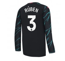 Manchester City Ruben Dias #3 Koszulka Trzecia 2023-24 Długi Rękaw