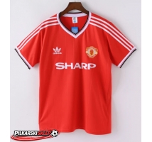 Manchester United 1983-1984 Koszulka Retro Podstawowa Krótki Rękaw