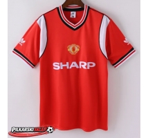 Manchester United 1984-1985 Koszulka Retro Podstawowa Krótki Rękaw