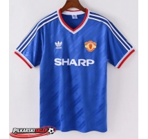Manchester United 1986 Koszulka Retro Wyjazdowa Krótki Rękaw