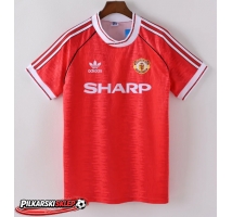 Manchester United 1991-1992 Koszulka Retro Podstawowa Krótki Rękaw