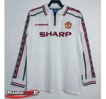 Manchester United 1998 Koszulka Retro Wyjazdowa Długi Rękaw