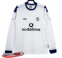 Manchester United 2000-2001 Koszulka Retro Wyjazdowa Długi Rękaw