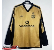 Manchester United 2001-2002 Koszulka Retro Trzecia Długi Rękaw