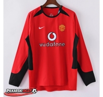 Manchester United 2002-2003 Koszulka Retro Podstawowa Długi Rękaw