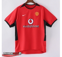 Manchester United 2002-2003 Koszulka Retro Podstawowa Krótki Rękaw