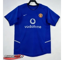 Manchester United 2002-2003 Koszulka Retro Trzecia Krótki Rękaw