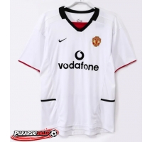 Manchester United 2002-2003 Koszulka Retro Wyjazdowa Krótki Rękaw