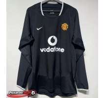 Manchester United 2003-2004 Koszulka Retro Wyjazdowa Długi Rękaw