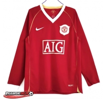 Manchester United 2006-2007 Koszulka Retro Podstawowa Długi Rękaw
