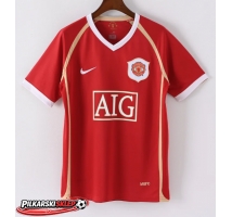 Manchester United 2006-2007 Koszulka Retro Podstawowa Krótki Rękaw