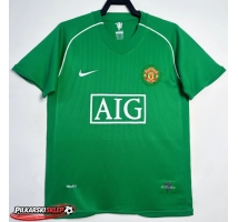 Manchester United 2007-2008 Bramkarskie Koszulka Retro Wyjazdowa Krótki Rękaw