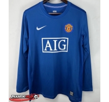 Manchester United 2008-2009 Koszulka Retro Trzecia Długi Rękaw