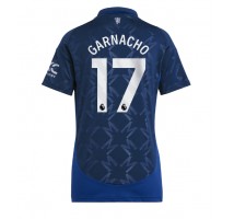 Manchester United Alejandro Garnacho #17 Koszulka Wyjazdowa damskie 2024-25 Krótki Rękaw