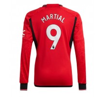 Manchester United Anthony Martial #9 Koszulka Podstawowa 2023-24 Długi Rękaw