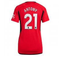 Manchester United Antony #21 Koszulka Podstawowa damskie 2023-24 Krótki Rękaw