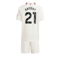 Manchester United Antony #21 Koszulka Trzecia dzieci 2023-24 Krótki Rękaw (+ krótkie spodenki)