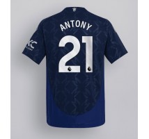 Manchester United Antony #21 Koszulka Wyjazdowa 2024-25 Krótki Rękaw