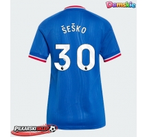 Manchester United Benjamin Sesko #30 Koszulka Wyjazdowa damskie 2026-27 Krótki Rękaw